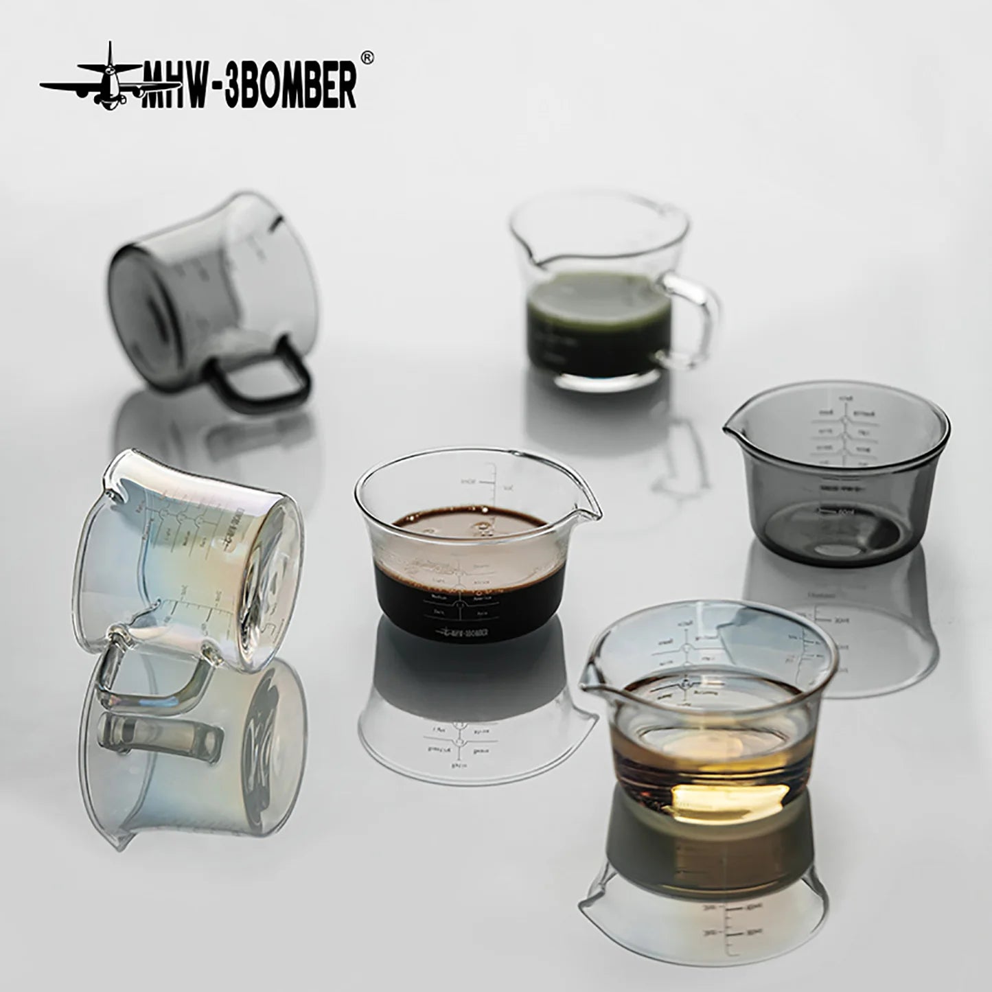 MHW-3BOMBER GLASS MEASURING CUP TRANSPARENT 120ML