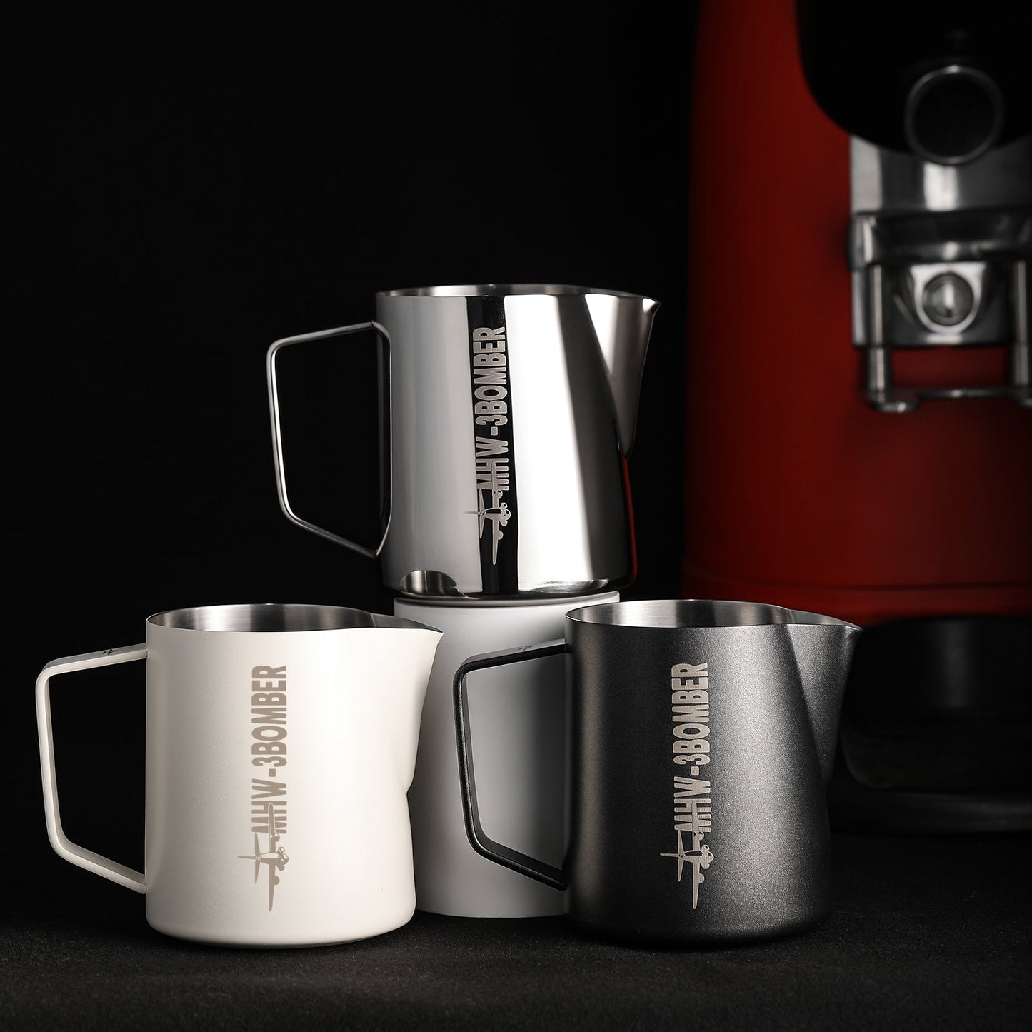 MHW-3BOMBER MILK FROTHING PITCHER 3.0 WHITE