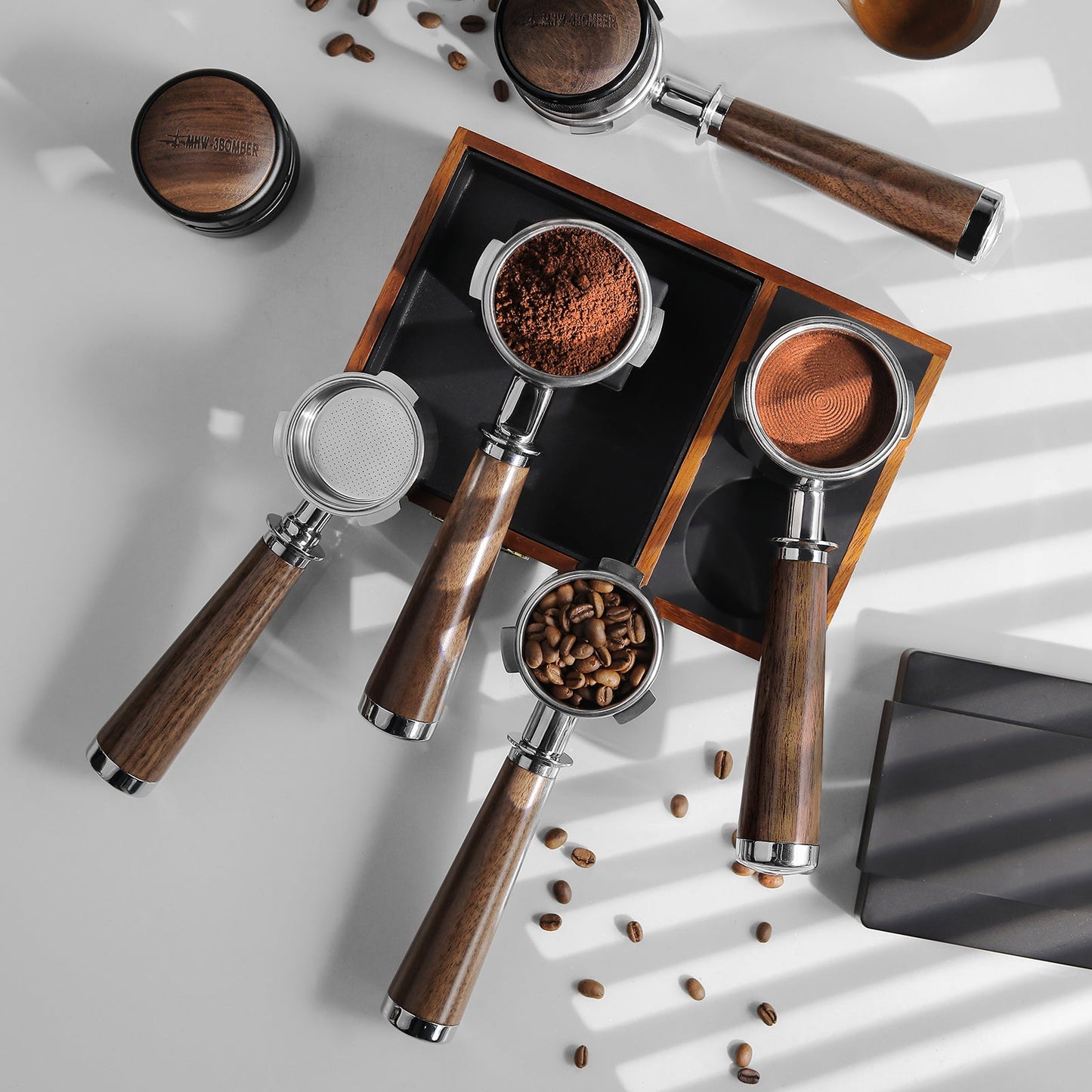 MHW-3BOMBER BOTTOMLESS PORTAFILTER FOR LAMARZOCCO/E61