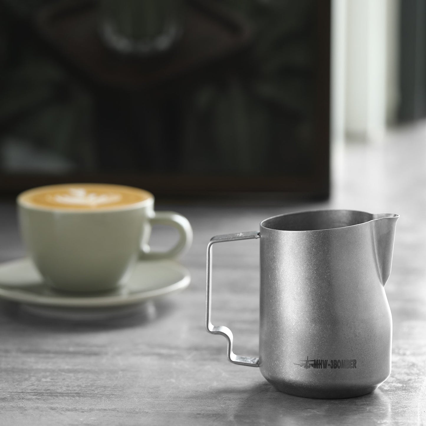MHW-3BOMBER TURBO MILK PITCHER SILVER SPOT