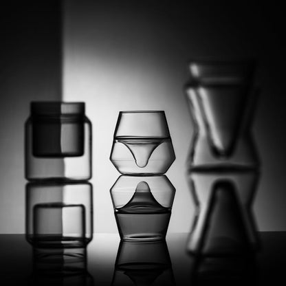 MHW-3BOMBER DW SERIES GLASS CUP TRANSPARENT