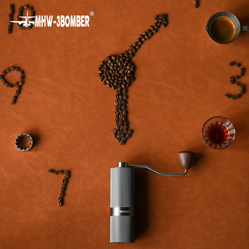 MHW-3Bomber - RACING M1 MANUAL COFFEE GRINDER TITANIUM PLATING BURR