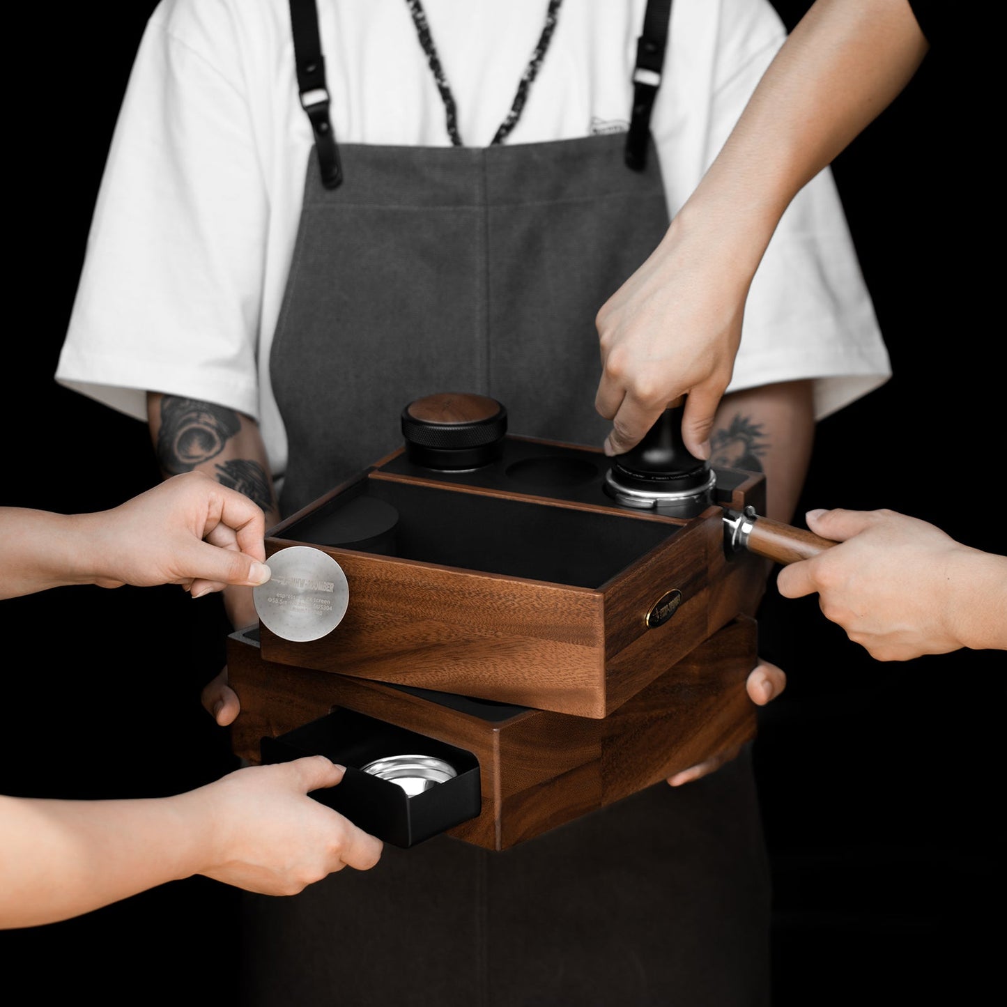 MHW-3BOMBER ESPRESSO KNOCK BOX \ ORGANISER