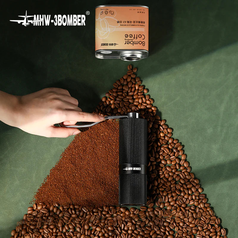 MHW-3Bomber - RACING M1 MANUAL COFFEE GRINDER TITANIUM PLATING BURR