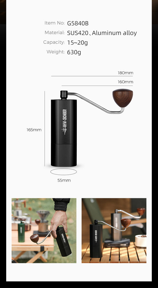 MHW3-Bomber Racing M1-Manual Coffee Grinder - Black