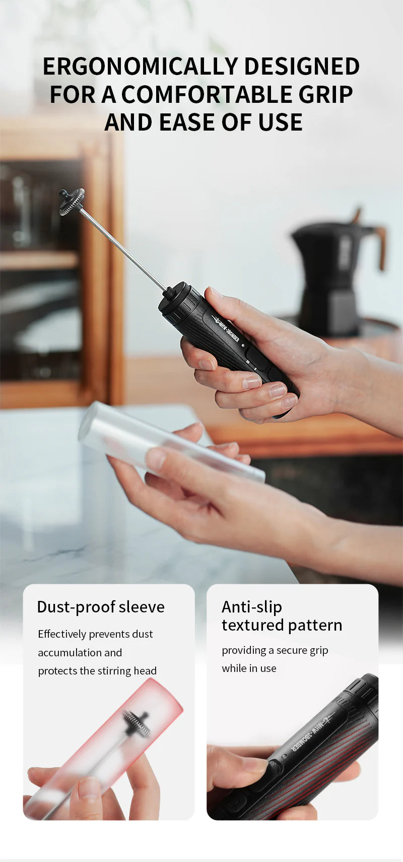 MHW-3BOMBER MAGICIAN HANDHELD MILK FROTHER