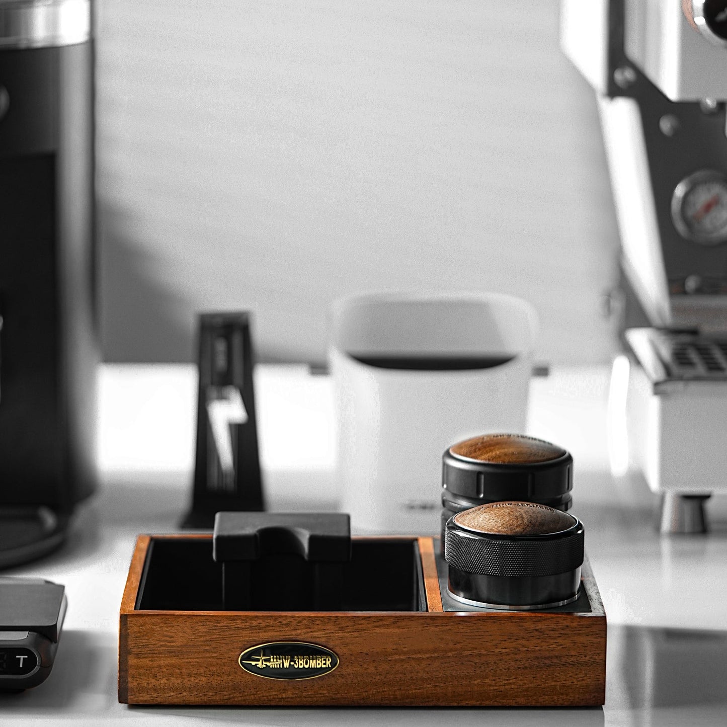 MHW-3BOMBER ESPRESSO TAMPING STATION COFFEE PORTAFILTER HOLDER