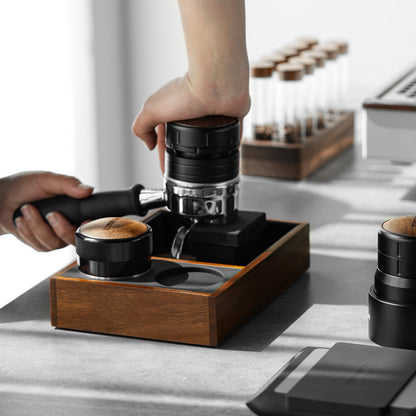 MHW-3BOMBER ESPRESSO TAMPING STATION COFFEE PORTAFILTER HOLDER