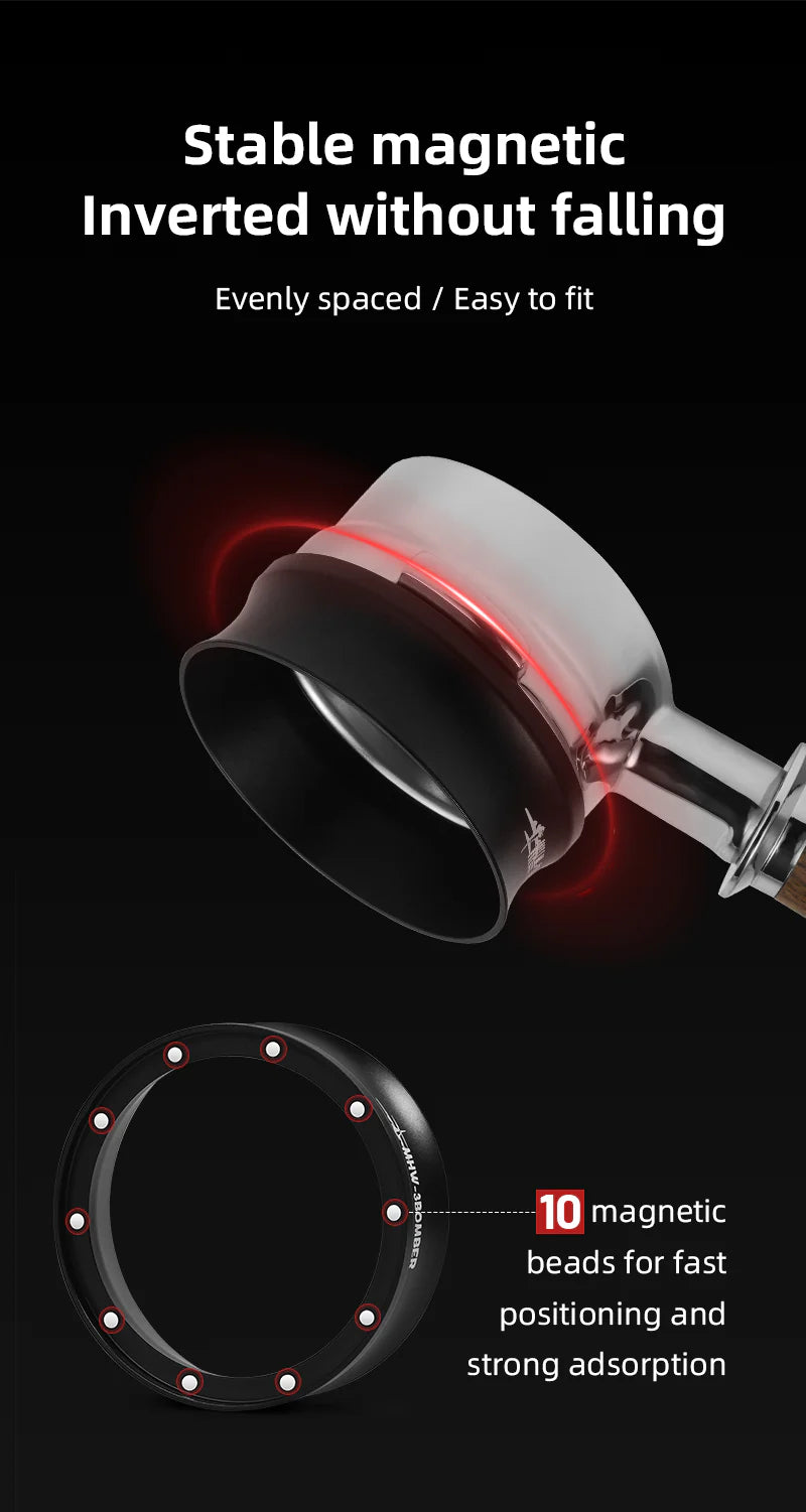 MHW-3BOMBER ESPRESSO MAGNETIC COFFEE DOSING FUNNEL - 58mm