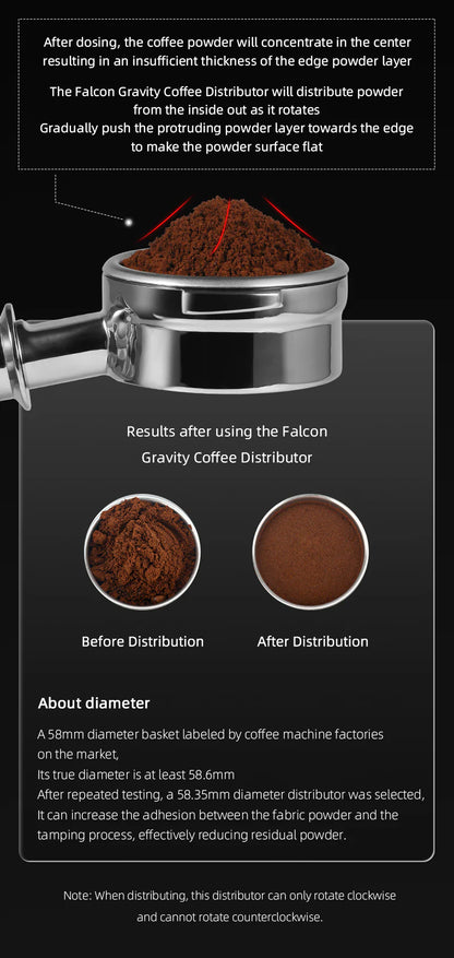 MHW-3BOMBER GRAVITY ADAPTIVE FALCON GRAVITY COFFEE DISTRIBUTOR