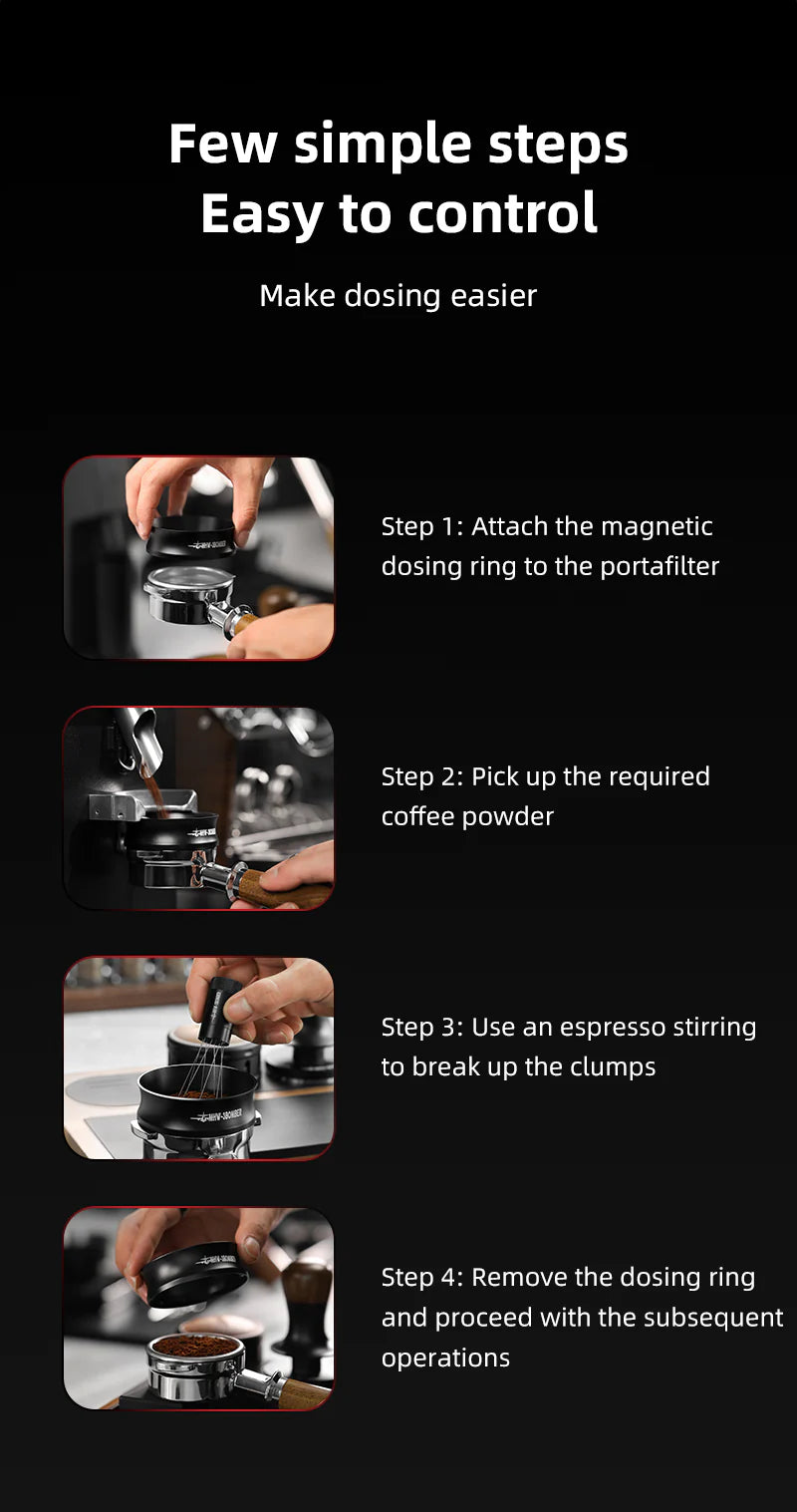 MHW-3BOMBER ESPRESSO MAGNETIC COFFEE DOSING FUNNEL - 58mm