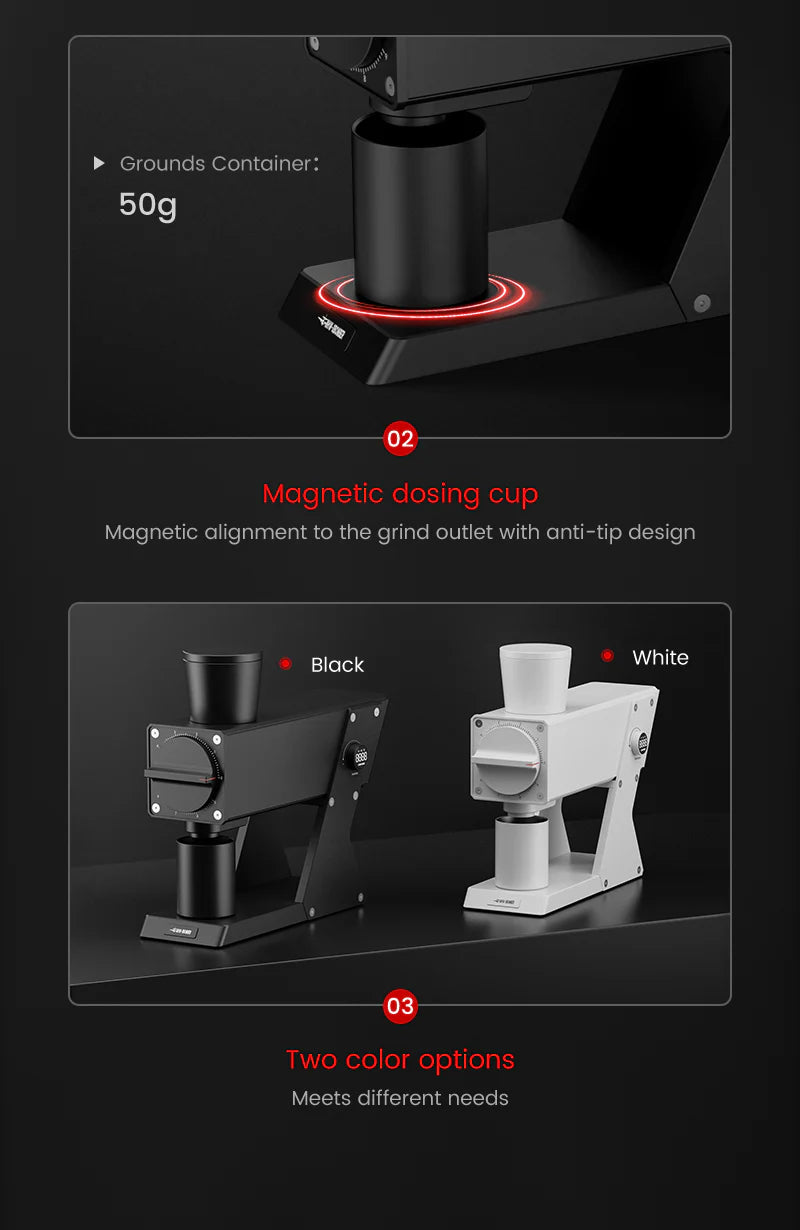 MHW-3BOMBER F74 NAVIGATOR ELECTRIC COFFEE GRINDER - BLACK