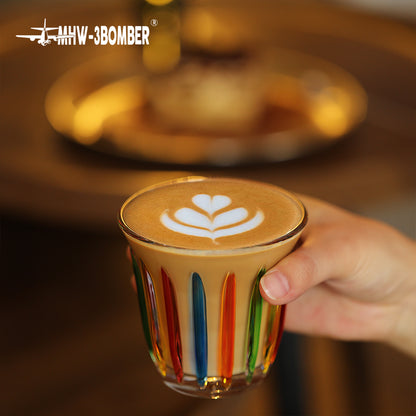 MHW-3BOMBER WRIGHT CUP ESPRESSO SHOT GLASS HAND-PAINTED SERIES