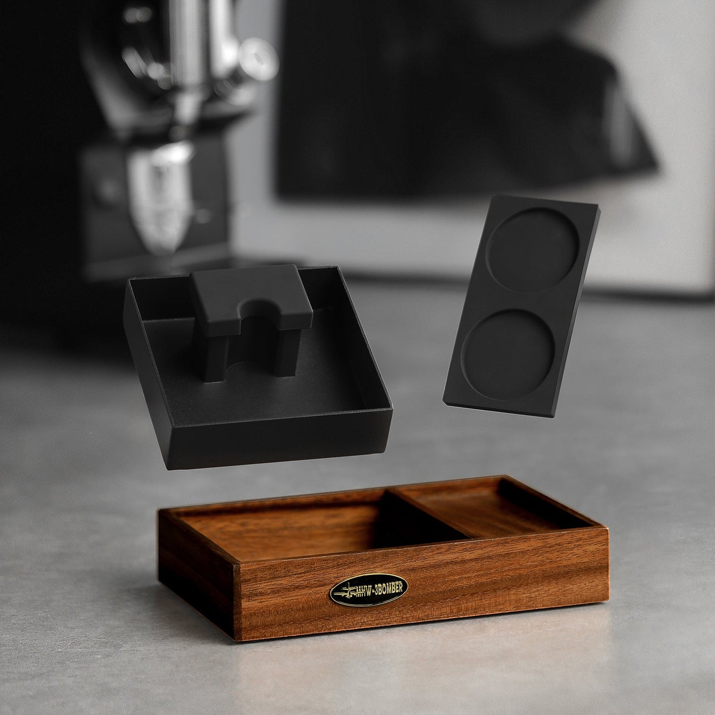 MHW-3BOMBER ESPRESSO TAMPING STATION COFFEE PORTAFILTER HOLDER