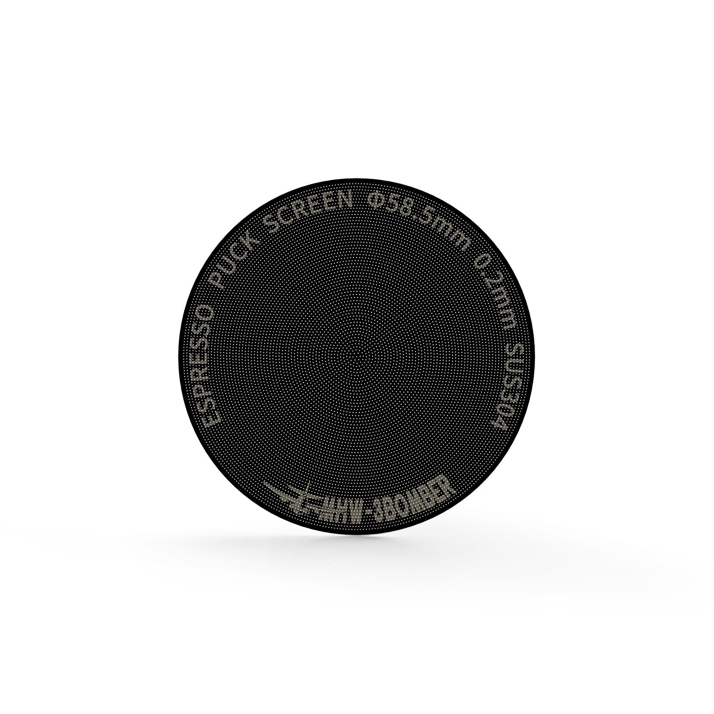 MHW-3BOMBER ESPRESSO PUCK SCREEN TITANIUM PLATED BLACK - 58.5MM