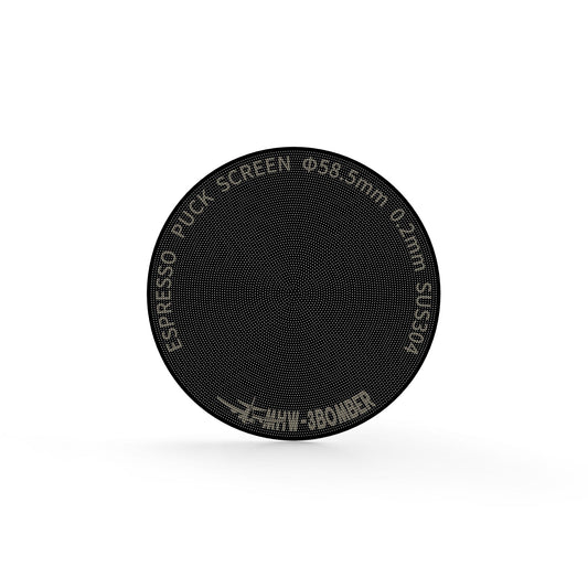MHW-3BOMBER ESPRESSO PUCK SCREEN TITANIUM PLATED BLACK - 58.5MM