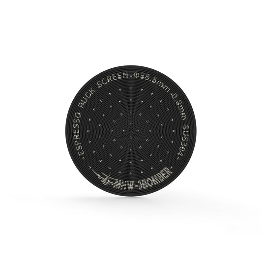 MHW-3BOMBER ESPRESSO PUCK SCREEN TITANIUM PLATED BLACK - 58.5MM