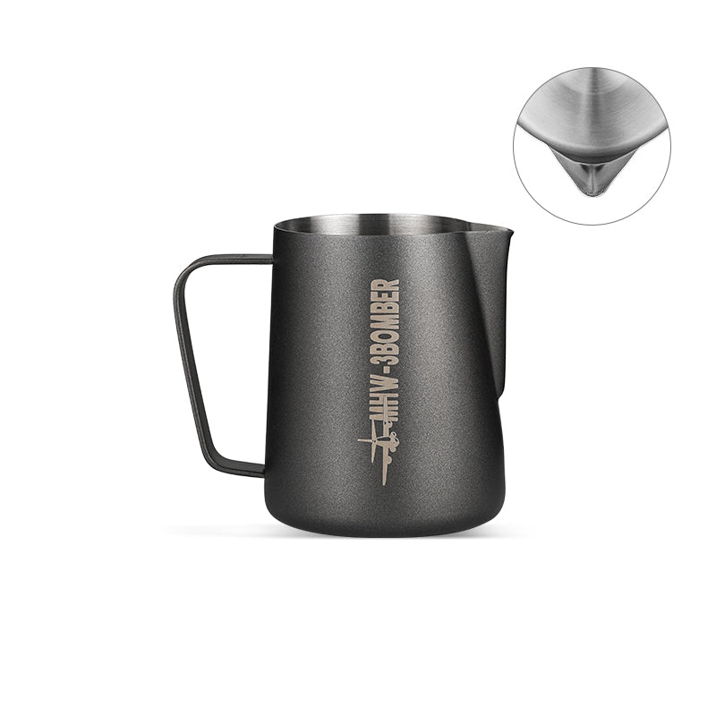 MHW-3BOMBER MILK FROTHING PITCHER 3.0 MATTE BLACK