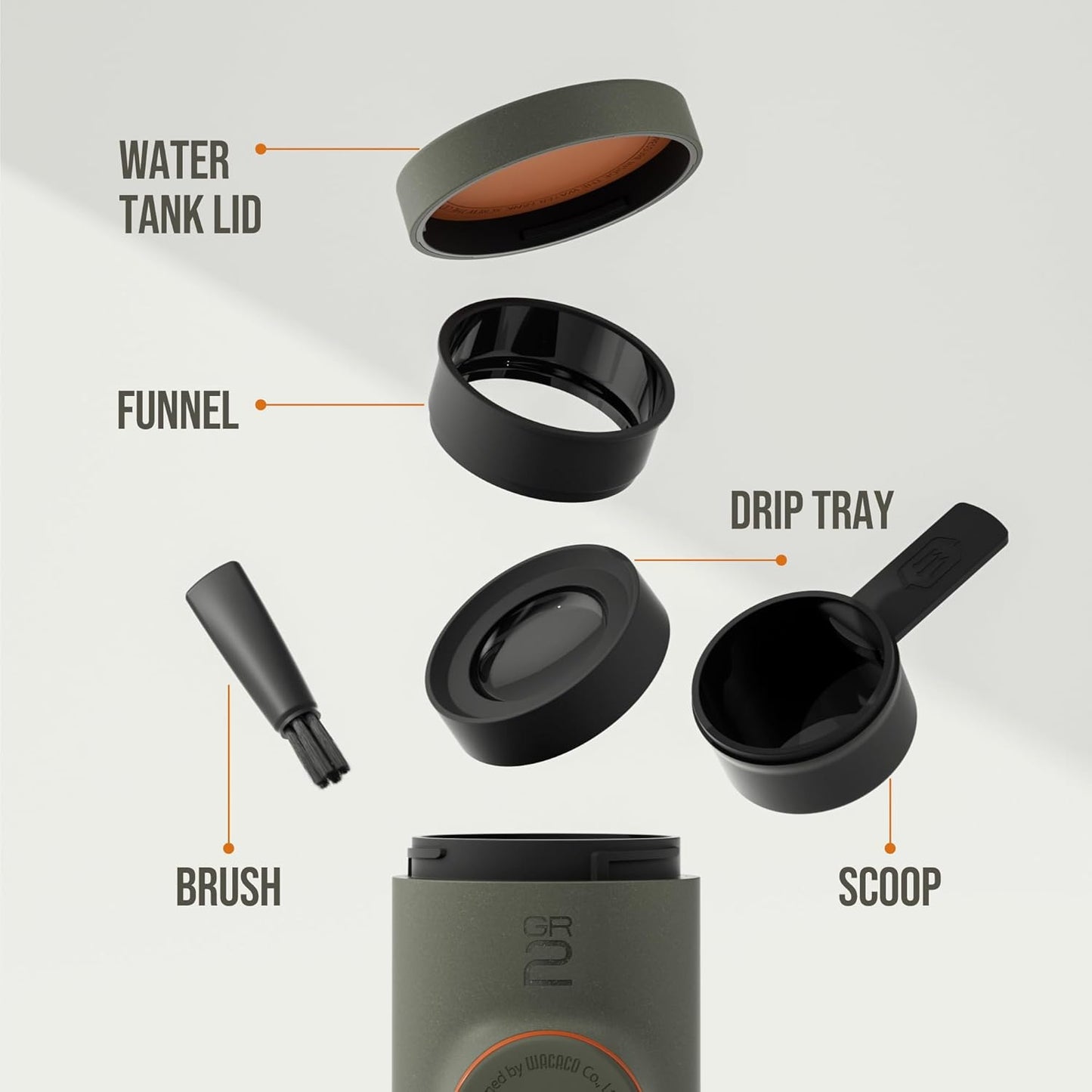 Wacaco Minipresso GR2 Portable Espresso Maker