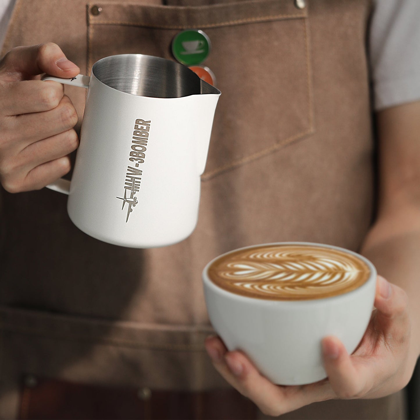 MHW-3BOMBER MILK FROTHING PITCHER 3.0 WHITE