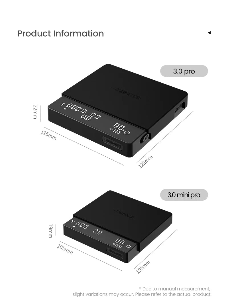 MHW-3BOMBER CUBE COFFEE SCALE 3.0 MINI PRO