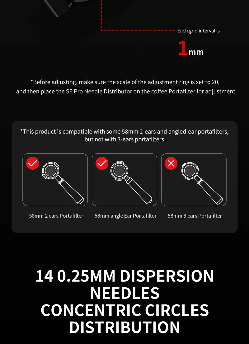 MHW-3BOMBER SE PRO - NEEDLE DISTRIBUTOR WDT TOOL - UNIVERSAL 58mm