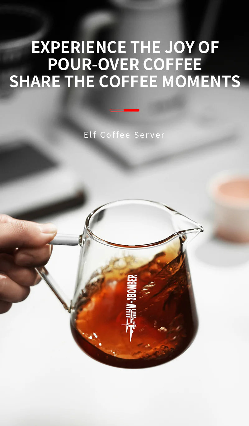 MHW-3BOMBER ELF COFFEE SERVER - TRANSPARENT