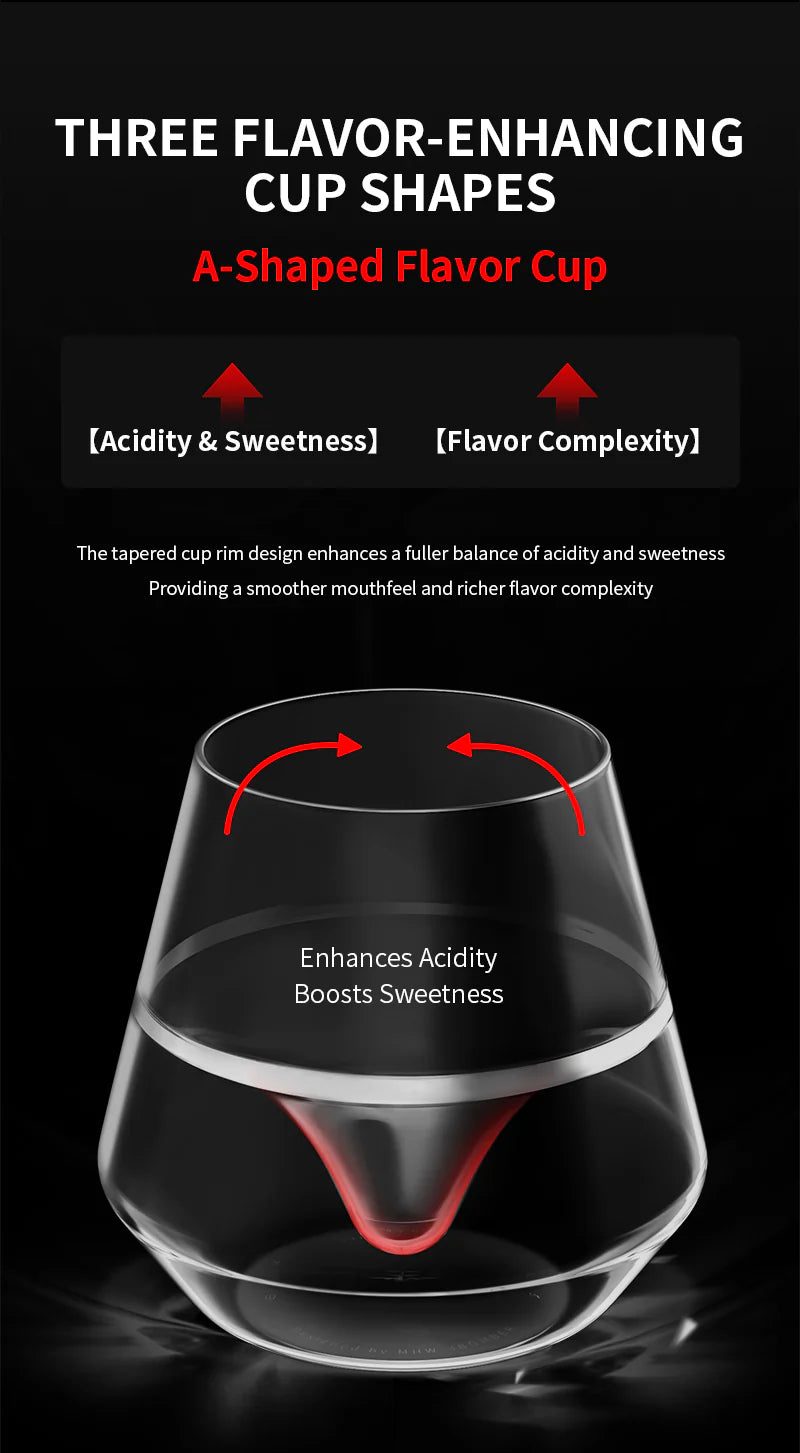 MHW-3BOMBER DW SERIES GLASS CUP TRANSPARENT