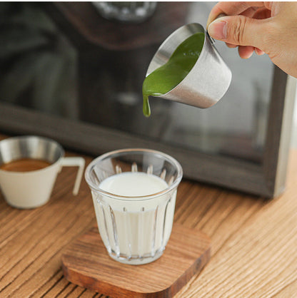 MHW-3BOMBER ESPRESSO STAINLESS STEEL MEASURING CUP SINGLE SPOUT - 100ml