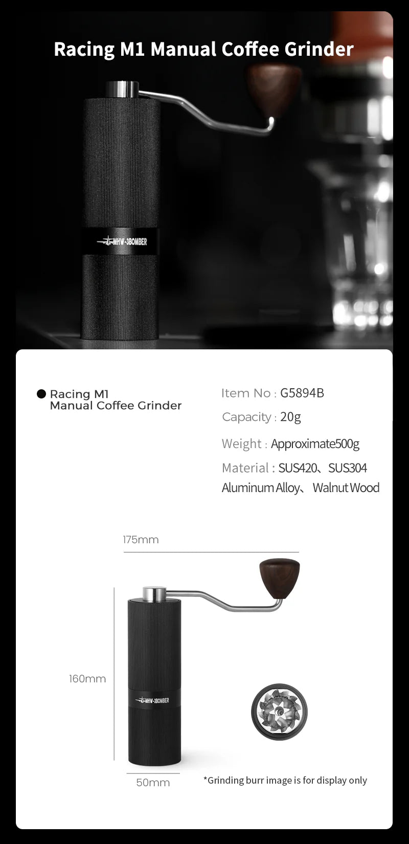 MHW-3BOMBER SERPENT COLLECTION POUR OVER COFFEE GIFT BOX