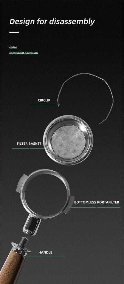 MHW-3BOMBER BOTTOMLESS PORTAFILTER FOR LAMARZOCCO/E61