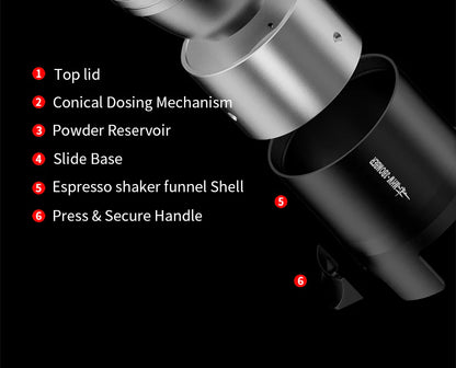 MHW-3BOMBER SE PRO - ESPRESSO SHAKER FUNNEL - UNIVERSAL 58mm