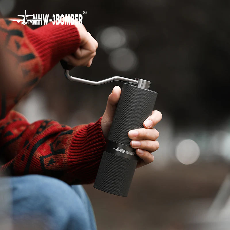 MHW-3Bomber - RACING M1 MANUAL COFFEE GRINDER TITANIUM PLATING BURR