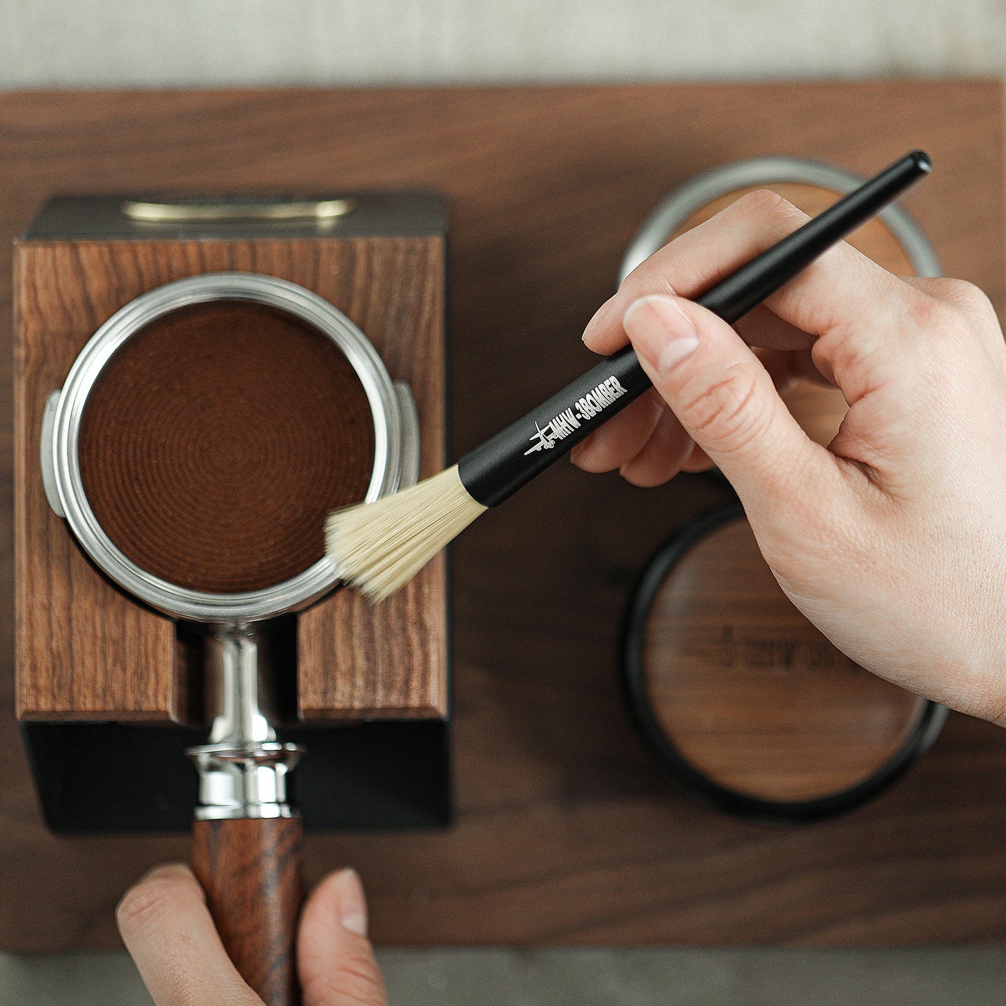 MHW-3BOMBER COFFEE CLEANING BRUSH ESPRESSO BRUSH CLEANER TOOL