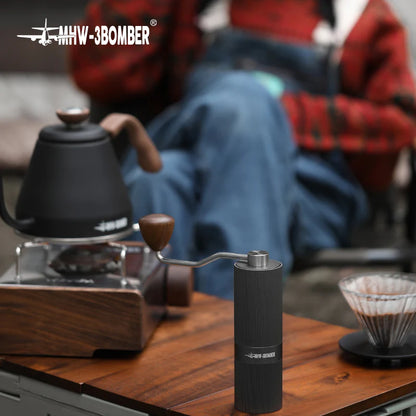 MHW-3Bomber - RACING M1 MANUAL COFFEE GRINDER TITANIUM PLATING BURR