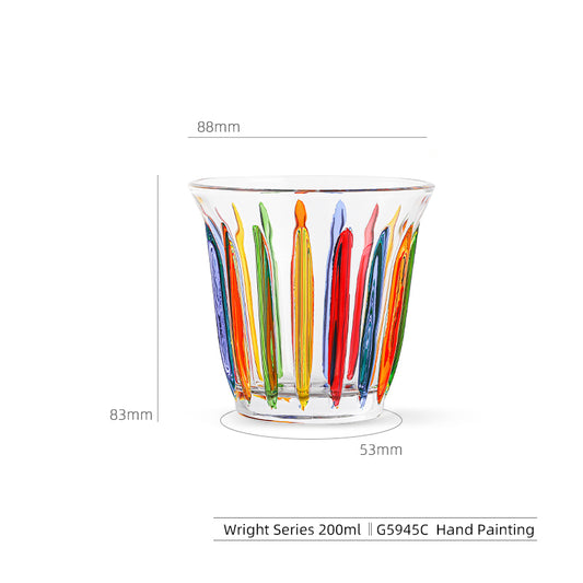 MHW-3BOMBER WRIGHT CUP ESPRESSO SHOT GLASS HAND-PAINTED SERIES